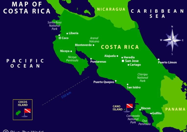 cocos island map