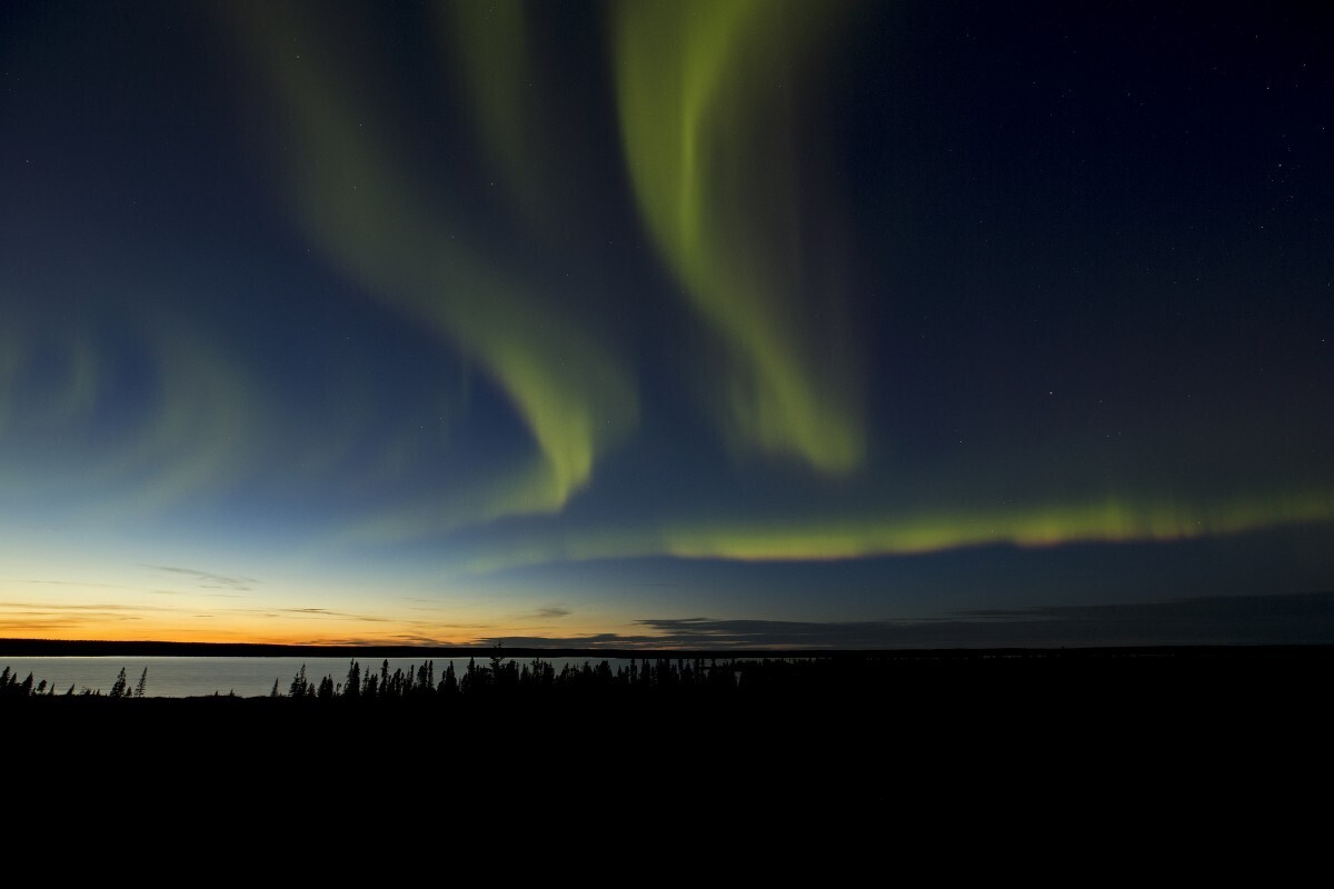 Sunset-Northern-lights